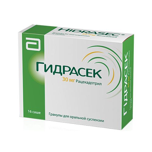 Гідрасек гранули для суспензії по 30 мг у саше №16 в місті Глобине : ціни, характеристика.  - фото №1 Гідрасек гранули для суспензії по 30 мг у саше №16 в місті Глобине : ціни, характеристика.