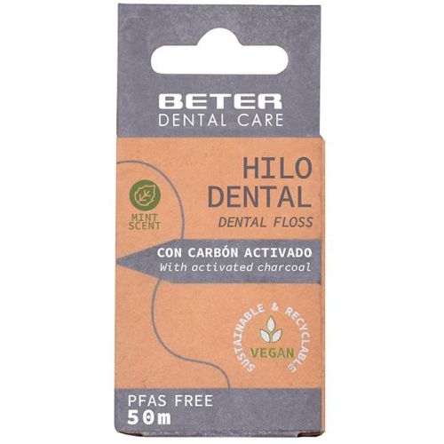 Зубна нитка Beter (Бетер) з активованим вугіллям в Україні - фото №1 Зубна нитка Beter (Бетер) з активованим вугіллям в Україні