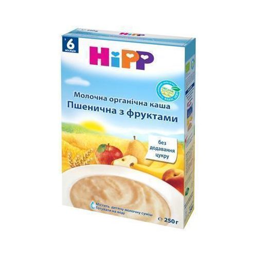 Каша Hipp 3141 молочная органическая пшеничная с фруктами (с 6 месяцев) 250 г в городе Луцк : цены, характеристики.  - фото №1 Каша Hipp 3141 молочная органическая пшеничная с фруктами (с 6 месяцев) 250 г в городе Луцк : цены, характеристики.