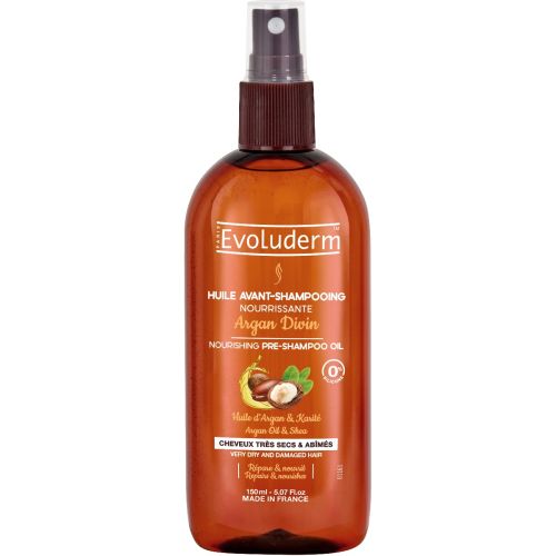 Олія Evoluderm (Еволюдерм) для сухого та пошкодженого  волосся живильний з аргановою олією 150 мл  в місті Вишгород : ціни, характеристика.  - фото №1 Олія Evoluderm (Еволюдерм) для сухого та пошкодженого  волосся живильний з аргановою олією 150 мл  в місті Вишгород : ціни, характеристика.