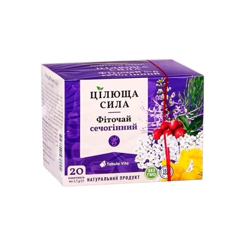 Фіточай Цілюща сила №6 Сечогінний 1,5 г, фільтр-пакет №20 в місті Бориспіль : ціни, характеристика. - фото №1 Фіточай Цілюща сила №6 Сечогінний 1,5 г, фільтр-пакет №20 в місті Бориспіль : ціни, характеристика.