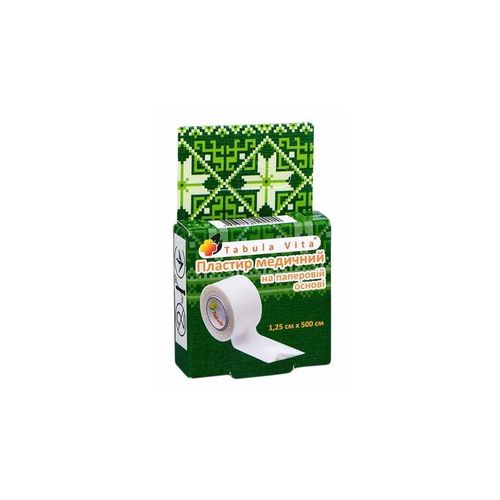 Пластырь Табула Вита на бумажной основе, 1,25 см х 500 см в Днепре : цены, характеристики. - фото №1 Пластырь Табула Вита на бумажной основе, 1,25 см х 500 см в Днепре : цены, характеристики.