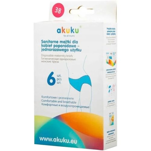 Трусы гигиенические Akuku женские одноразовые, р.38, 6 шт. в городе Вышгород : цены, характеристики.  - фото №1 Трусы гигиенические Akuku женские одноразовые, р.38, 6 шт. в городе Вышгород : цены, характеристики.