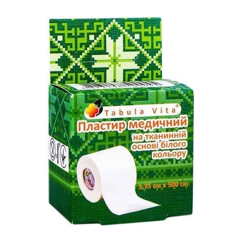 Пластырь Табула Вита на тканевой основе белый, 3,75 см х 500 см №1 в Днепре : цены, характеристики. - фото №1 Пластырь Табула Вита на тканевой основе белый, 3,75 см х 500 см №1 в Днепре : цены, характеристики.