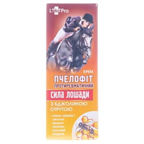 Крем Сила лошади Пчелофит противоревматический с пчелиным ядом 75 мл в городе Березань : цены, характеристики.  - фото №1 Крем Сила лошади Пчелофит противоревматический с пчелиным ядом 75 мл в городе Березань : цены, характеристики.