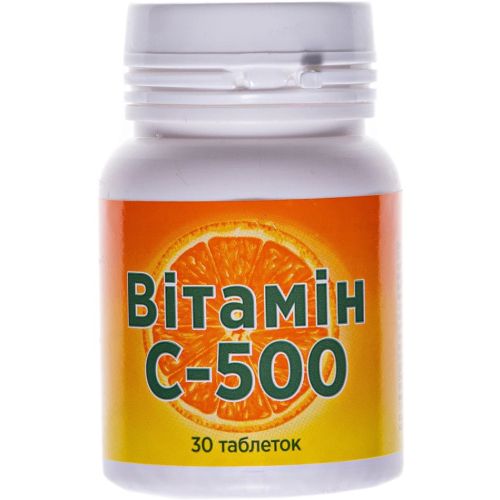 Вітамін С-500 таблетки №30 в місті Запоріжжя : ціни, характеристика.  - фото №1 Вітамін С-500 таблетки №30 в місті Запоріжжя : ціни, характеристика.