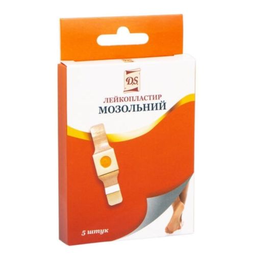 Лейкопластырь D.S. (0348) Мозольный 2 см х 6 см №5 в Днепре : цены, характеристики. - фото №1 Лейкопластырь D.S. (0348) Мозольный 2 см х 6 см №5 в Днепре : цены, характеристики.
