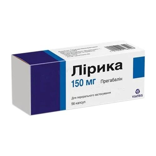 Лірика 150 мг капсули №56 в місті Знам'янка : ціни, характеристика. - фото №1 Лірика 150 мг капсули №56 в місті Знам'янка : ціни, характеристика.