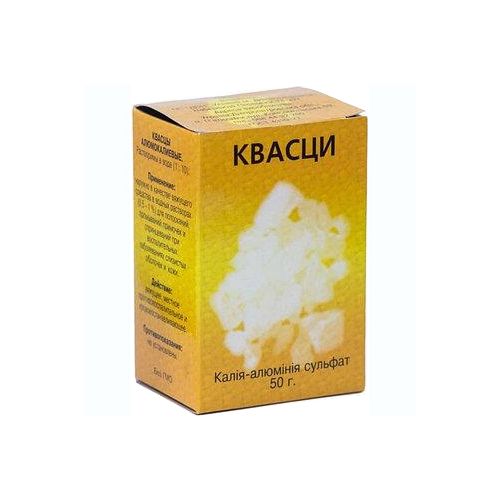 Квасци алюмокалієві 50 г в інтернет-аптеці - фото №1 Квасци алюмокалієві 50 г в інтернет-аптеці