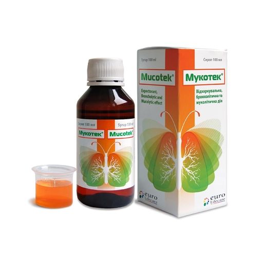 Мукотек сироп 100 мл в місті Крюківщина : ціни, характеристика.  - фото №1 Мукотек сироп 100 мл в місті Крюківщина : ціни, характеристика.