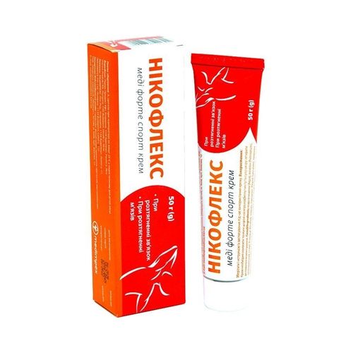 Нікофлекс меді форте спорт крем 50 г в місті Канів : ціни, характеристика.  - фото №1 Нікофлекс меді форте спорт крем 50 г в місті Канів : ціни, характеристика.