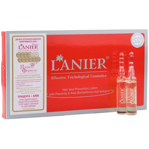 Лосьон Placen Formula Lanier Classic против выпадения волос, 12х10 мл в городе Глобино : цены, характеристики.  - фото №1 Лосьон Placen Formula Lanier Classic против выпадения волос, 12х10 мл в городе Глобино : цены, характеристики.