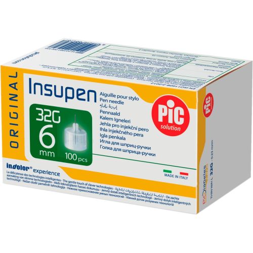 Голка для шприц-ручки Insupen G32 (0,23 х 6 мм), 100 шт. в місті Софіївка : ціни, характеристика.  - фото №1 Голка для шприц-ручки Insupen G32 (0,23 х 6 мм), 100 шт. в місті Софіївка : ціни, характеристика.