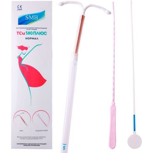 Спираль внутриматочная SMB Плюс Нормал с медью Tcu 380 (с маточным зондом) в городе Глобино : цены, характеристики.  - фото №1 Спираль внутриматочная SMB Плюс Нормал с медью Tcu 380 (с маточным зондом) в городе Глобино : цены, характеристики.