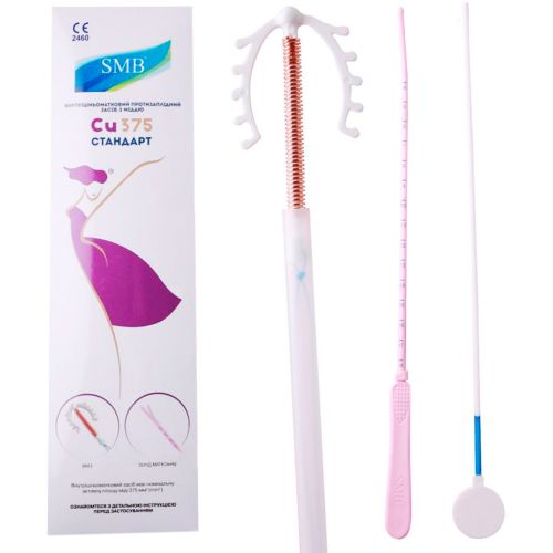 Спираль внутриматочная SMB Стандарт с медью Cu 375 (с маточным зондом) в городе Глобино : цены, характеристики.  - фото №1 Спираль внутриматочная SMB Стандарт с медью Cu 375 (с маточным зондом) в городе Глобино : цены, характеристики.