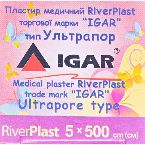 Пластырь медицинский Igar RiverPlast тип Ультрапор на нетканой основе 5 см х 500 см, 1 шт. в городе Софиевка : цены, характеристики.  - фото №1 Пластырь медицинский Igar RiverPlast тип Ультрапор на нетканой основе 5 см х 500 см, 1 шт. в городе Софиевка : цены, характеристики.