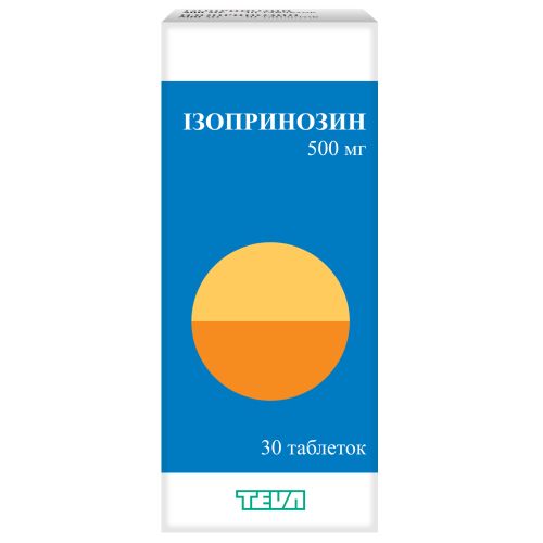 Изопринозин 500 мг таблетки №30 в городе Емильчино : цены, характеристики. - фото №1 Изопринозин 500 мг таблетки №30 в городе Емильчино : цены, характеристики.