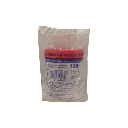 Емкость OK Pharma для забора мочи стерильная 120 мл в городе Канев : цены, характеристики.  - фото №1 Емкость OK Pharma для забора мочи стерильная 120 мл в городе Канев : цены, характеристики.