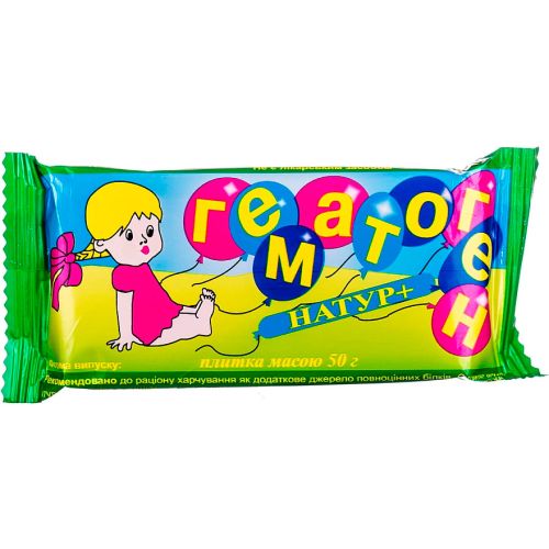 Гематоген-Натур+ плитка 50 г в интернет-аптеке - фото №1 Гематоген-Натур+ плитка 50 г в интернет-аптеке
