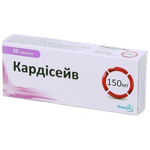 Кардісейв 150 мг таблетки №30 в місті Рівне : ціни, характеристика. - фото №1 Кардісейв 150 мг таблетки №30 в місті Рівне : ціни, характеристика.