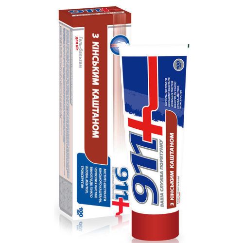 Гель-бальзам с Конским каштаном 911 для ног 100 мл в городе Богородчаны : цены, характеристики.  - фото №1 Гель-бальзам с Конским каштаном 911 для ног 100 мл в городе Богородчаны : цены, характеристики.