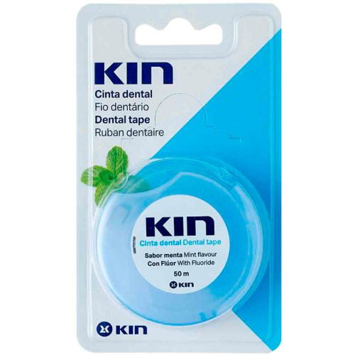 Зубна стрічка Кін (Kin) з фтором м'ята 50 м в інтернет-аптеці - фото №1 Зубна стрічка Кін (Kin) з фтором м'ята 50 м в інтернет-аптеці