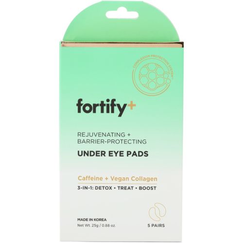 Набір Fortify (Фортіфай) патчів під очі з кофеїном та колагеном №5 в аптеці - фото №1 Набір Fortify (Фортіфай) патчів під очі з кофеїном та колагеном №5 в аптеці