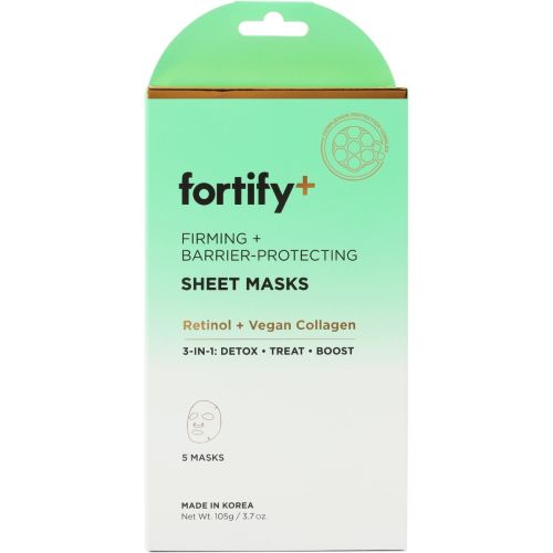 Набір Fortify (Фортіфай) масок для обличчя тканинних з ретинолом та колагеном №5 фото - фото №1 Набір Fortify (Фортіфай) масок для обличчя тканинних з ретинолом та колагеном №5 фото
