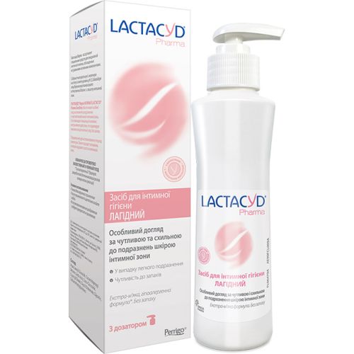 Засіб для інтимної гігієни Лактацид (Lactacyd) Лагідний з дозатором 250 мл в місті Богородчани : ціни, характеристика.  - фото №1 Засіб для інтимної гігієни Лактацид (Lactacyd) Лагідний з дозатором 250 мл в місті Богородчани : ціни, характеристика.