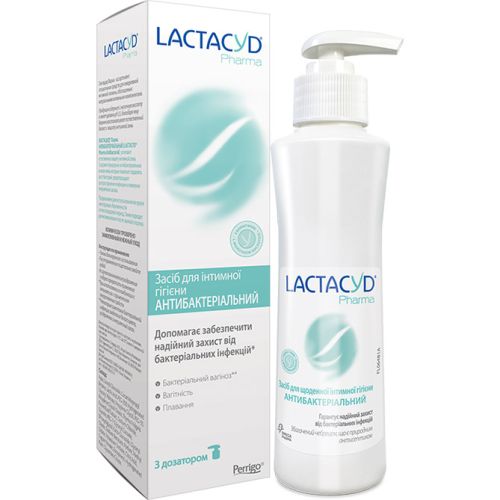 Засіб для інтимної гігієни Лактацид (Lactacyd) Антибактеріальний з дозатором 250 мл в місті Чернігів : ціни, характеристика.  - фото №1 Засіб для інтимної гігієни Лактацид (Lactacyd) Антибактеріальний з дозатором 250 мл в місті Чернігів : ціни, характеристика.