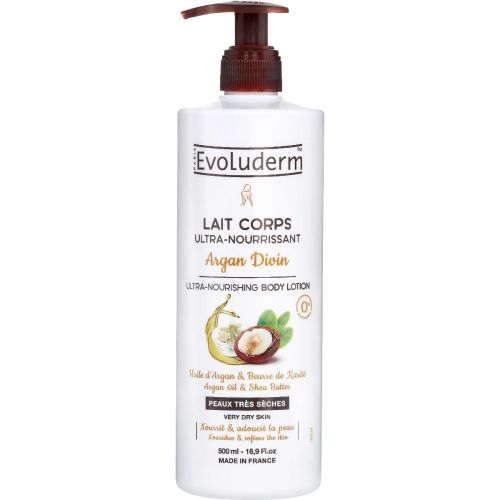 Молочко Evoluderm (Эволюдерм) для очень сухой кожи питательный с аргановым маслом 500 мл в городе Рахов : цены, характеристики.  - фото №1 Молочко Evoluderm (Эволюдерм) для очень сухой кожи питательный с аргановым маслом 500 мл в городе Рахов : цены, характеристики.