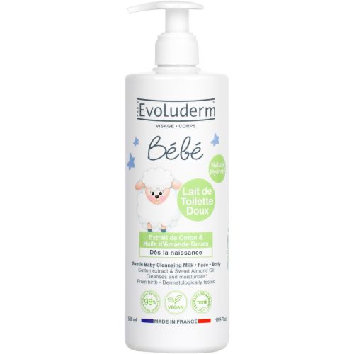 Молочко Evoluderm (Еволюдерм) для тіла та обличчя очищуюче дитяче , 500 мл в місті Харків : ціни, характеристика.  - фото №1 Молочко Evoluderm (Еволюдерм) для тіла та обличчя очищуюче дитяче , 500 мл в місті Харків : ціни, характеристика.