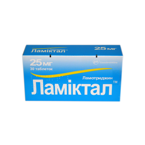 Ламіктал 25 мг таблетки №30 в місті Глобине : ціни, характеристика.  - фото №1 Ламіктал 25 мг таблетки №30 в місті Глобине : ціни, характеристика.