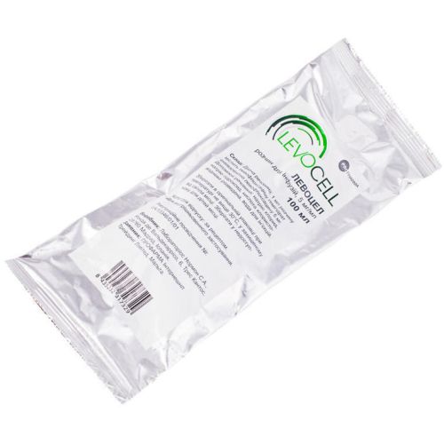 Левоцел розчин для ін'єкцій5 мг/мл 100 мл в пакетике №1 в місті Бориспіль : ціни, характеристика. - фото №1 Левоцел розчин для ін'єкцій5 мг/мл 100 мл в пакетике №1 в місті Бориспіль : ціни, характеристика.