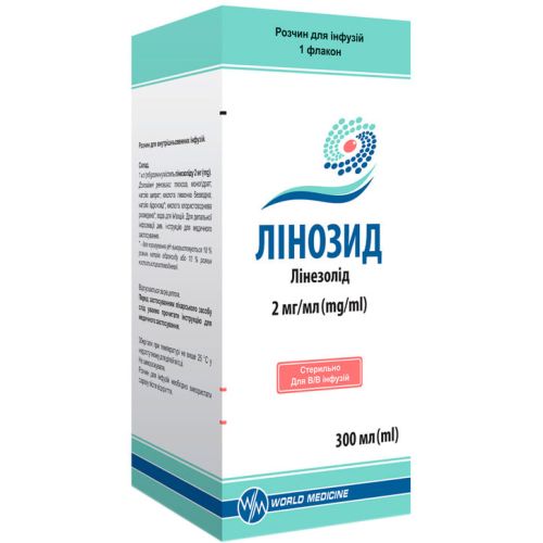 Лінозид 2 мг/мл розчин для інфузій 300 мл в місті Первомайськ : ціни, характеристика.  - фото №1 Лінозид 2 мг/мл розчин для інфузій 300 мл в місті Первомайськ : ціни, характеристика.