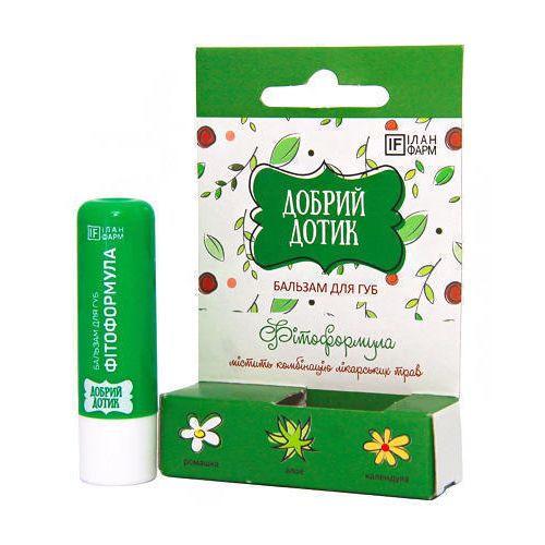 Бальзам для губ "Добрий дотик" фітоформула 4,6 г в місті Хмельницький : ціни, характеристика.  - фото №1 Бальзам для губ "Добрий дотик" фітоформула 4,6 г в місті Хмельницький : ціни, характеристика.