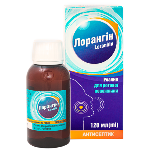 Лорангин раствор для полоскания 120 мл в городе Перещепино : цены, характеристики.  - фото №1 Лорангин раствор для полоскания 120 мл в городе Перещепино : цены, характеристики.