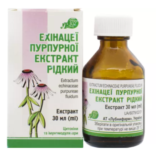 Эхинацеи экстракт жидкий 30 мл в городе Перещепино : цены, характеристики.  - фото №1 Эхинацеи экстракт жидкий 30 мл в городе Перещепино : цены, характеристики.