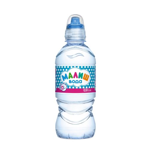 Вода дитяча Малиш питна 0,33 л фото - фото №1 Вода дитяча Малиш питна 0,33 л фото