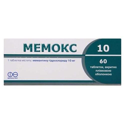 Мемокс 10 мг таблетки №60 в місті Глобине : ціни, характеристика.  - фото №1 Мемокс 10 мг таблетки №60 в місті Глобине : ціни, характеристика.
