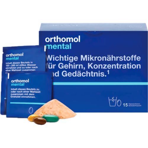 Orthomol Mental обмін речовин та розумова діяльність капсули №15 в місті Софіївка : ціни, характеристика.  - фото №1 Orthomol Mental обмін речовин та розумова діяльність капсули №15 в місті Софіївка : ціни, характеристика.