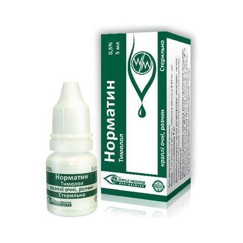 Норматин 0,5% краплі очні 5 мл в місті Глобине : ціни, характеристика.  - фото №1 Норматин 0,5% краплі очні 5 мл в місті Глобине : ціни, характеристика.
