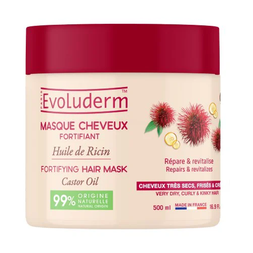 Маска Evoluderm (Эволюдерм) для волос с касторовым маслом 500 мл в городе Рахов : цены, характеристики.  - фото №1 Маска Evoluderm (Эволюдерм) для волос с касторовым маслом 500 мл в городе Рахов : цены, характеристики.