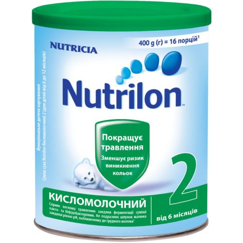 Суміш молочна Nutrilon 2 кисломолочний (з 6 до 12 місяців) 400 г в місті Запоріжжя : ціни, характеристика.  - фото №1 Суміш молочна Nutrilon 2 кисломолочний (з 6 до 12 місяців) 400 г в місті Запоріжжя : ціни, характеристика.