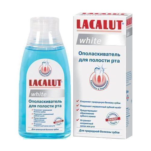 Ополіскувач Lacalut Вайт 300 мл недорого - фото №1 Ополіскувач Lacalut Вайт 300 мл недорого