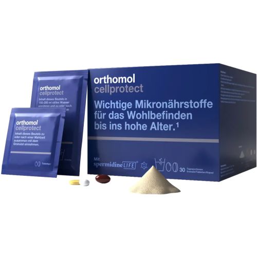 Orthomol (Ортомол) Cellprotect new (гарне самопочуття до глибокої старості) таблетки + капсули + гранули №30 в місті Одеса : ціни, характеристика.  - фото №1 Orthomol (Ортомол) Cellprotect new (гарне самопочуття до глибокої старості) таблетки + капсули + гранули №30 в місті Одеса : ціни, характеристика.