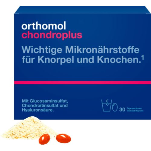Orthomol Chondroplus (здоров'я кісток та суглобів) гранули-капсули №30 в місті Полтава : ціни, характеристика.  - фото №1 Orthomol Chondroplus (здоров'я кісток та суглобів) гранули-капсули №30 в місті Полтава : ціни, характеристика.