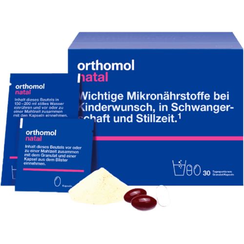 Orthomol Natal New вітаміни для мами та малюка, 30 днів, гранули №30 в місті Глобине : ціни, характеристика.  - фото №1 Orthomol Natal New вітаміни для мами та малюка, 30 днів, гранули №30 в місті Глобине : ціни, характеристика.