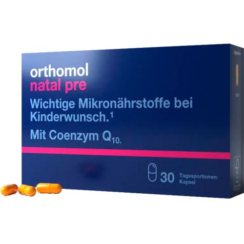 Orthomol (Ортомол) Natal Pre витамины для планирования беременности 30 дней капсулы №30 в городе Глобино : цены, характеристики.  - фото №1 Orthomol (Ортомол) Natal Pre витамины для планирования беременности 30 дней капсулы №30 в городе Глобино : цены, характеристики.