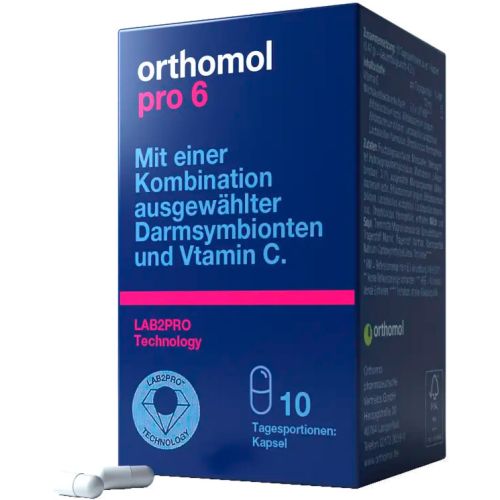 Orthomol (Ортомол) Pro 6 поддержка кишечного тракта и здоровой кишечной флоры 10 дней капсулы №10 в городе Рахов : цены, характеристики.  - фото №1 Orthomol (Ортомол) Pro 6 поддержка кишечного тракта и здоровой кишечной флоры 10 дней капсулы №10 в городе Рахов : цены, характеристики.